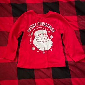 Holiday time santa long sleeve tshirt size 3T
